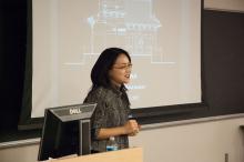 Dr. Lala Zuo presenting on Chinese Architecture at Lehigh University